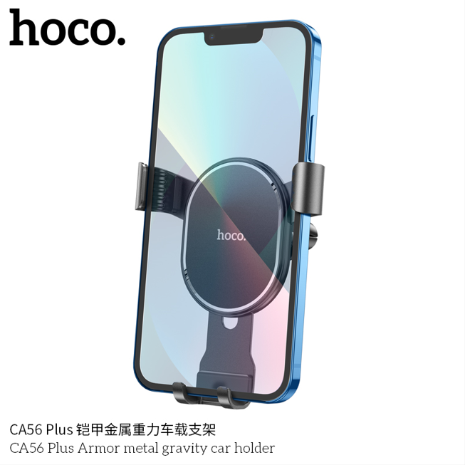 Hoco CA56 Plus Oklopni Metalni Auto Držač za Telefon sa Gravitacionim Mehanizmom
