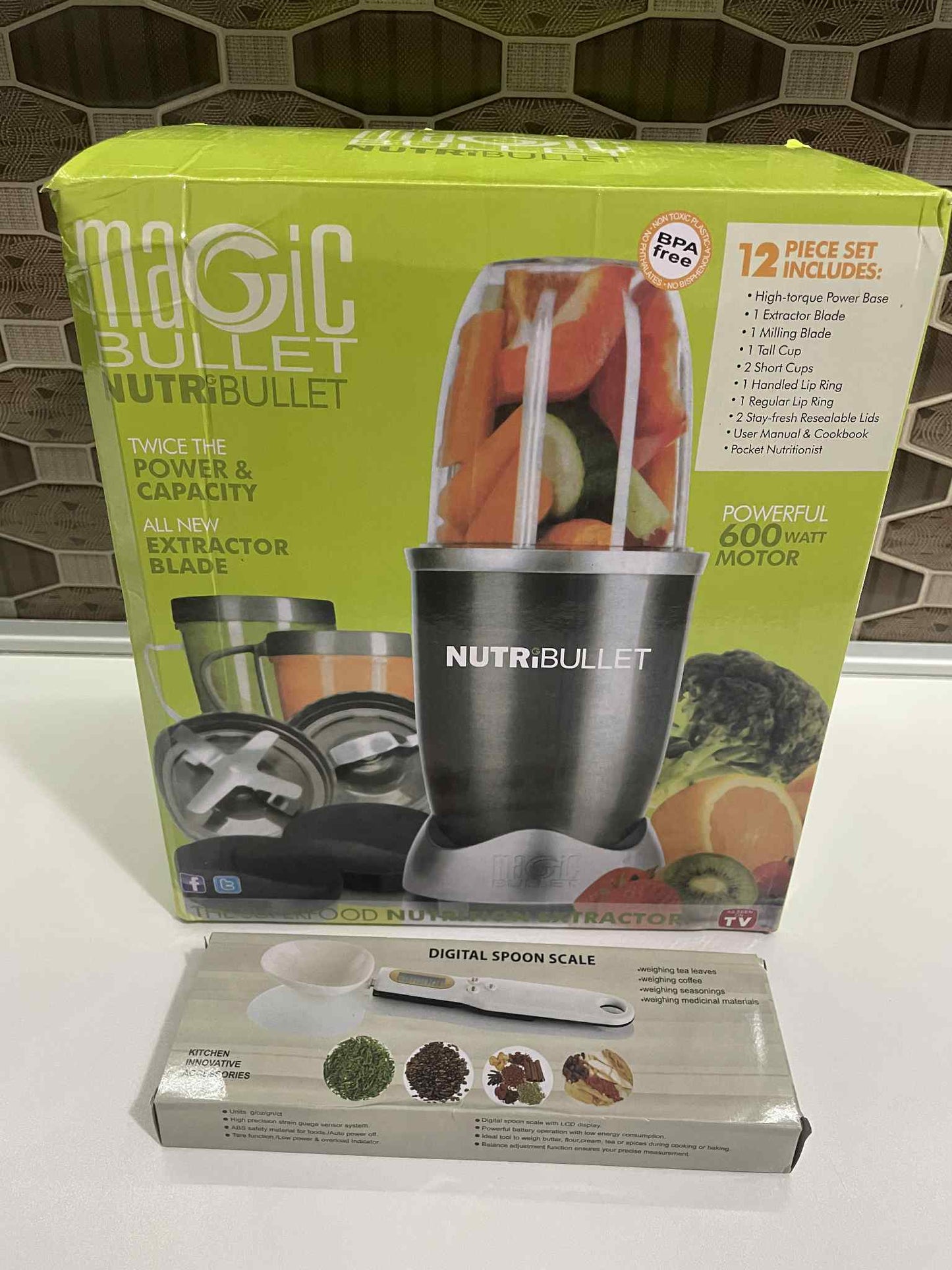 Magic Bullet NutriBullet – Blender Set (12 dijelova) + GRATIS Digitalna Vaga