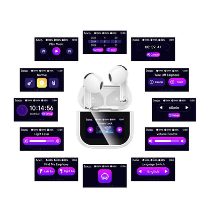 🎧 Hoco EW82 – Pametne bežične Bluetooth slušalice sa ekranom