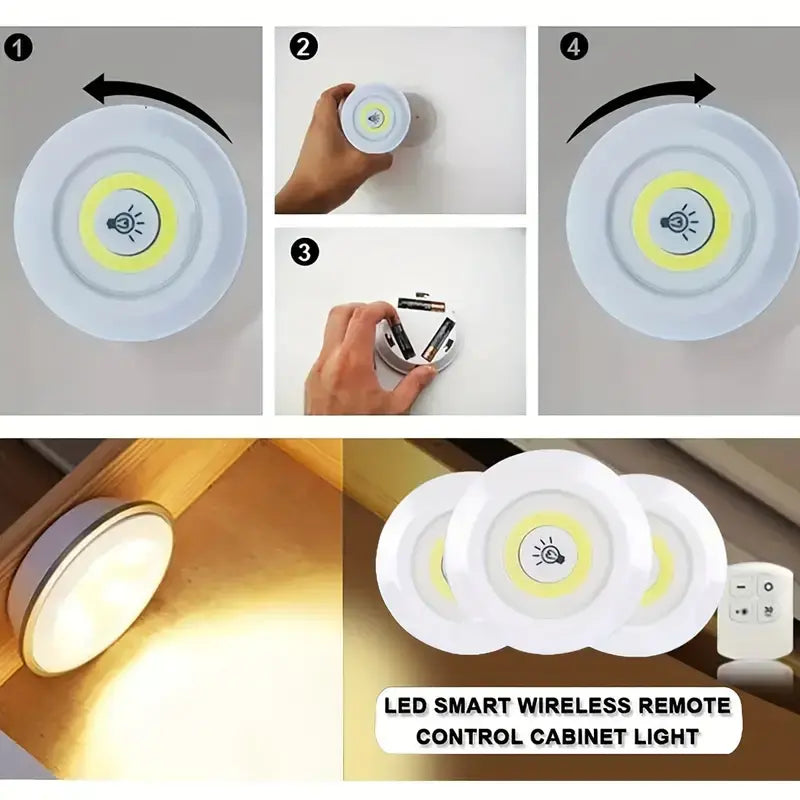 3 X LED SVIJETLA SA DALJINSKIM UPRAVLJAČEM