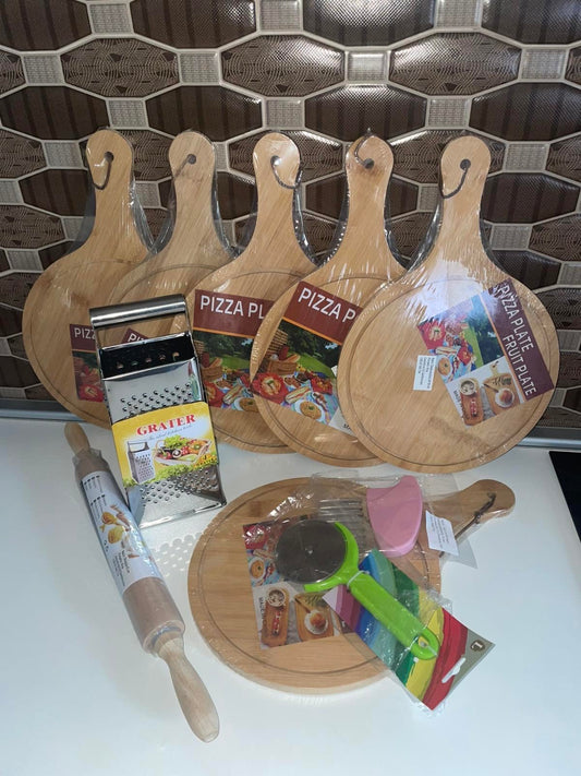 Set za pripremu i serviranje pizze i peciva – 10 delova