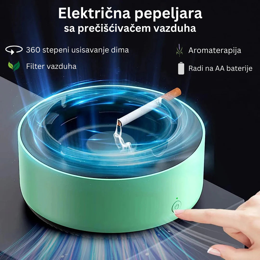 Električna pepeljara sa filterom i osvježivač vazduha 1+1 GRATIS!!!