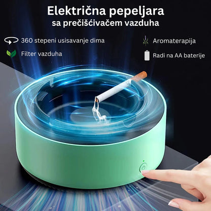 Električna pepeljara sa filterom i osvježivač vazduha 1+1 GRATIS!!!