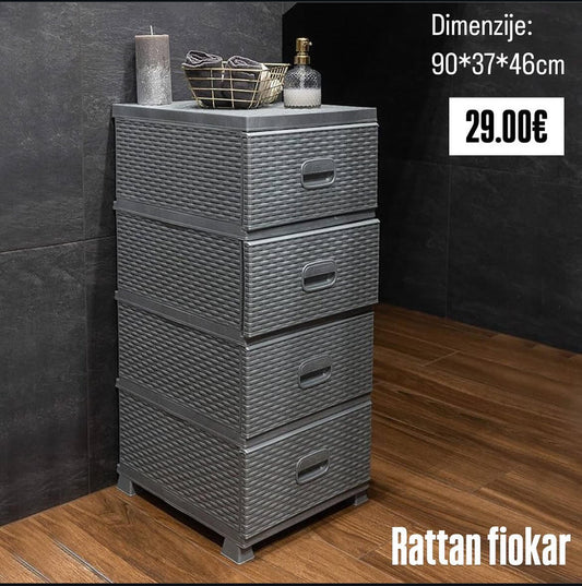Rattan fiokar
