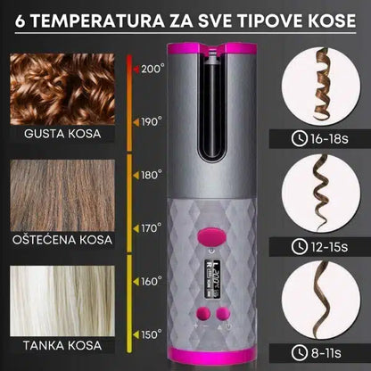 Profesionalni bežični automatski uvijač za kosu S600